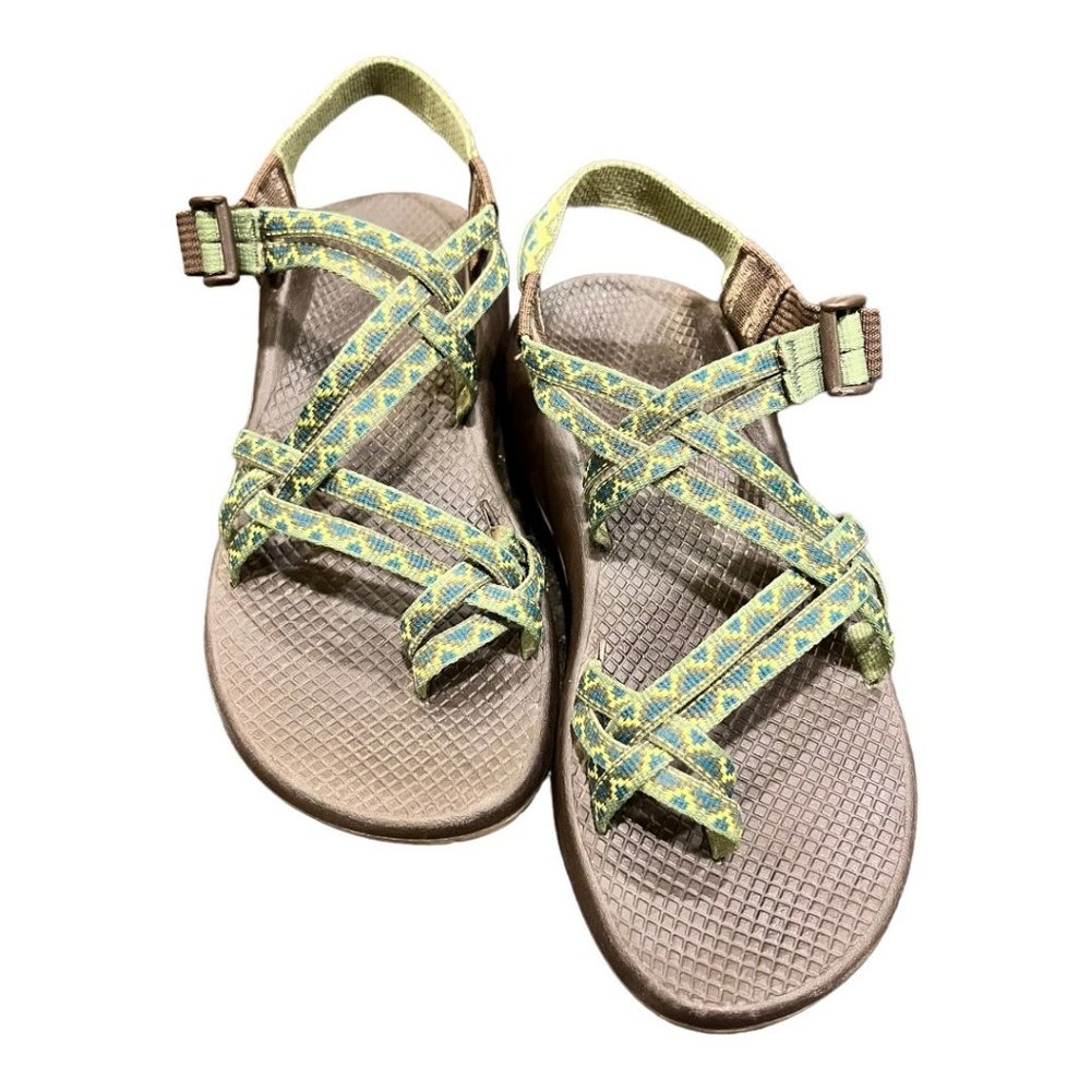 Chaco Z cloud X2 Sport single toe Sandals Size 8, Green, Outdoors/Hiking/Water
